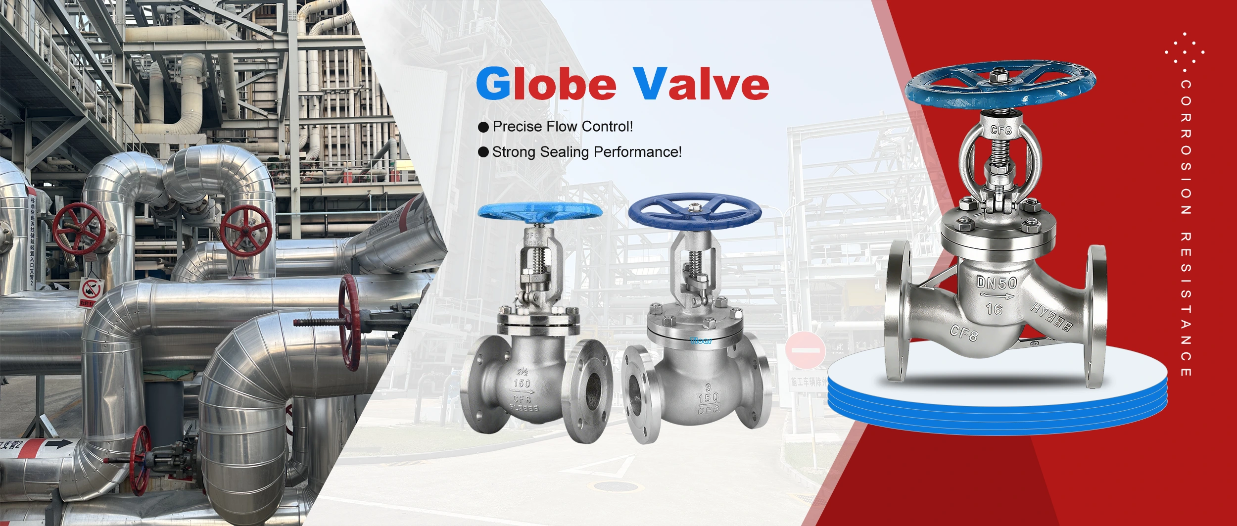 Хуаду шаарындагы Factory Direct Globe Valve